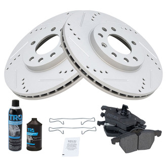 TRQ® - Performance Semi-Metallic Front Brake Kit