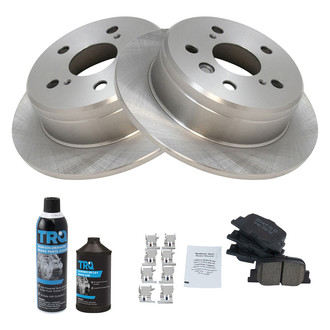TRQ® - Rear Disc Brake Kit with Semi-Metallic Pads