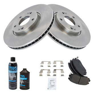 TRQ® - Front Disc Brake Kit with Ceramic Pads