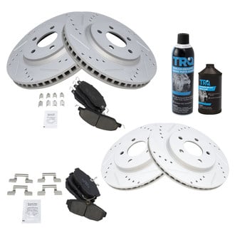 TRQ® - Performance Ceramic Front and Rear Brake Kit