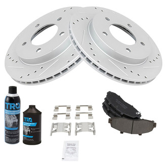 TRQ® - Performance Semi-Metallic Front Brake Kit