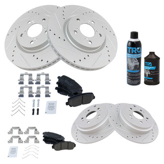 TRQ® - Performance Ceramic Front and Rear Brake Kit