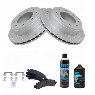 TRQ® - Performance Semi-Metallic Rear Brake Kit