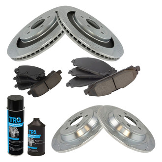 TRQ® - Performance Ceramic Front and Rear Brake Kit