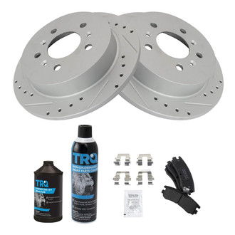 TRQ® - Performance Semi-Metallic Rear Brake Kit