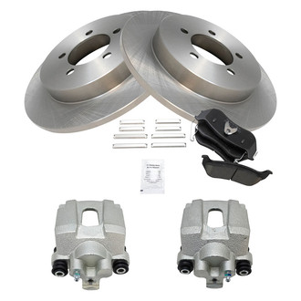 TRQ® - Rear Disc Brake Kit with Ceramic Pads and Calipers
