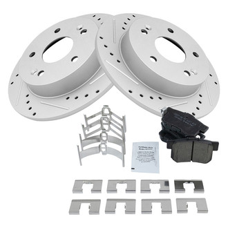 TRQ® - Performance Ceramic Rear Brake Kit