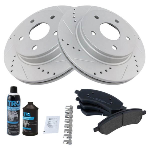 TRQ® - Performance Semi-Metallic Front Brake Kit