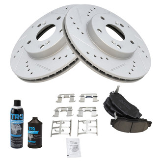 TRQ® - Performance Ceramic Front Brake Kit
