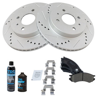 TRQ® - Performance Ceramic Front Brake Kit