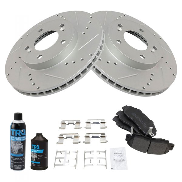 TRQ® - Performance Semi-Metallic Front Brake Kit