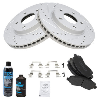 TRQ® - Performance Semi-Metallic Front Brake Kit