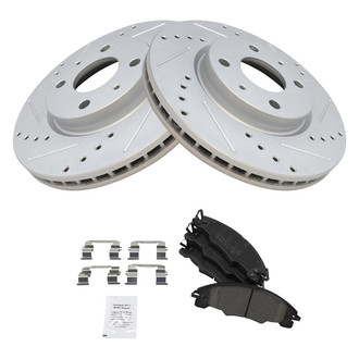 TRQ® - Performance Ceramic Front Brake Kit