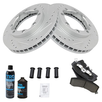 TRQ® - Performance Ceramic Front Brake Kit