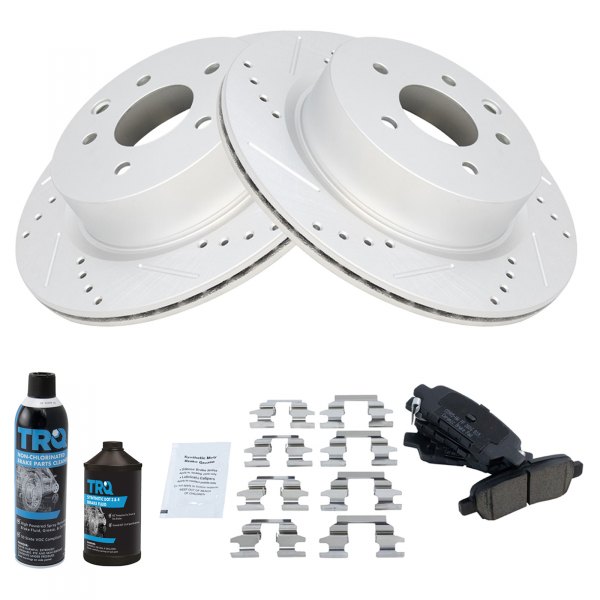 TRQ® - Performance Ceramic Rear Brake Kit