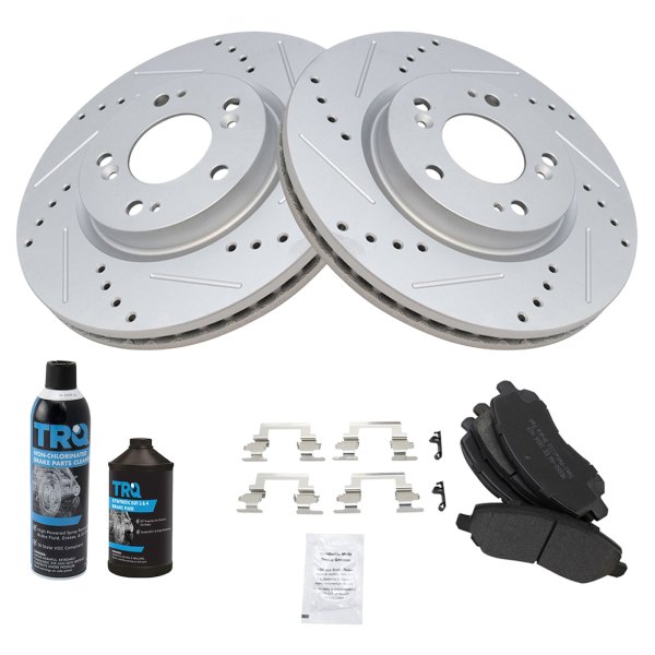 TRQ® - Performance Semi-Metallic Front Brake Kit