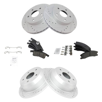 TRQ® - Performance Ceramic Front and Rear Brake Kit