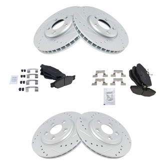 TRQ® - Performance Ceramic Front and Rear Brake Kit