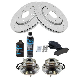 TRQ® - Performance Ceramic Brake Kit with Hub Assemblies
