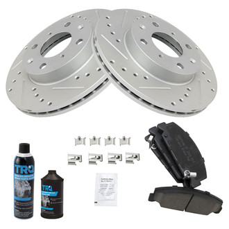 TRQ® - Performance Ceramic Front Brake Kit