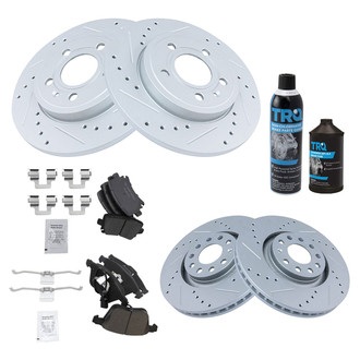 TRQ® - Performance Ceramic Front and Rear Brake Kit