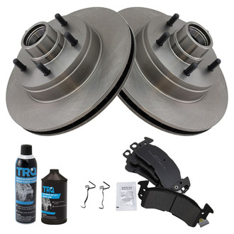 TRQ® - Front Disc Brake Kit with Semi-Metallic Pads