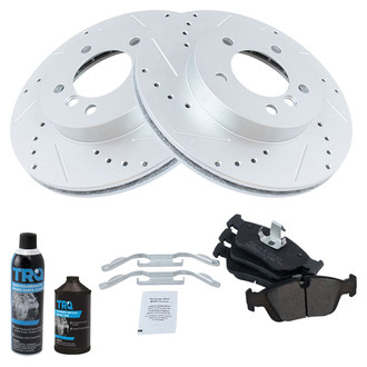 TRQ® - Performance Semi-Metallic Front Brake Kit