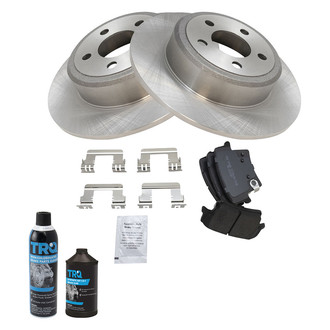 TRQ® - Rear Disc Brake Kit with Semi-Metallic Pads