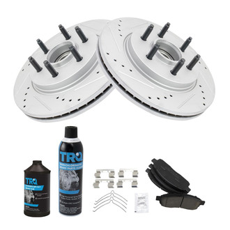TRQ® - Performance Ceramic Front Brake Kit