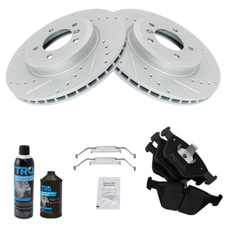 TRQ® - Performance Semi-Metallic Front Brake Kit