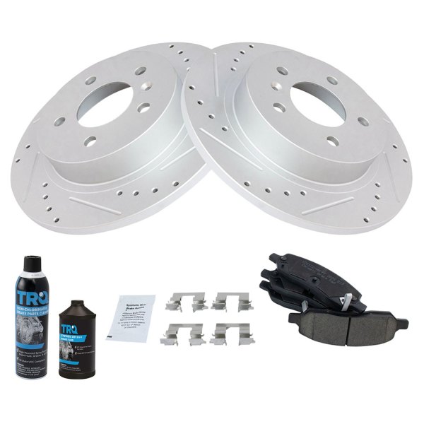 TRQ® - Performance Ceramic Rear Brake Kit