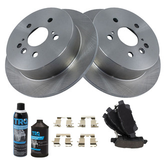 TRQ® - Rear Disc Brake Kit with Semi-Metallic Pads