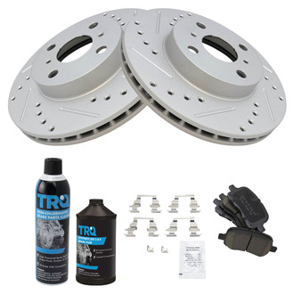 TRQ® - Performance Ceramic Front Brake Kit
