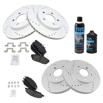 TRQ® - Performance Ceramic Front and Rear Brake Kit