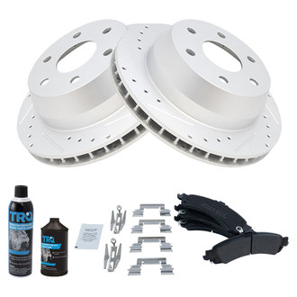 TRQ® - Performance Semi-Metallic Rear Brake Kit