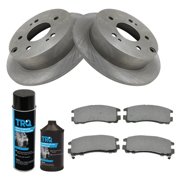 TRQ® - Rear Disc Brake Kit with Semi-Metallic Pads