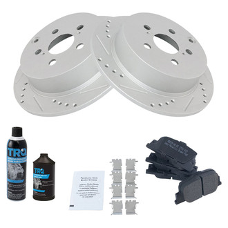 TRQ® - Performance Semi-Metallic Rear Brake Kit