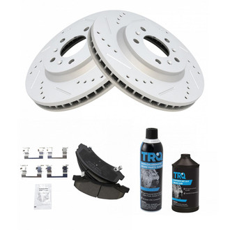 TRQ® - Performance Ceramic Front Brake Kit