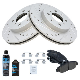 TRQ® - Performance Ceramic Front Brake Kit
