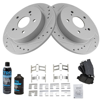 TRQ® - Performance Semi-Metallic Rear Brake Kit