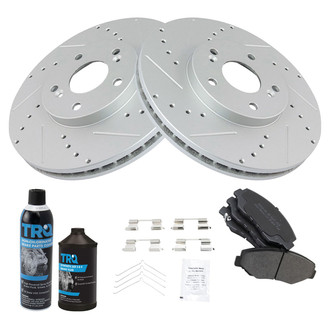TRQ® - Performance Semi-Metallic Front Brake Kit