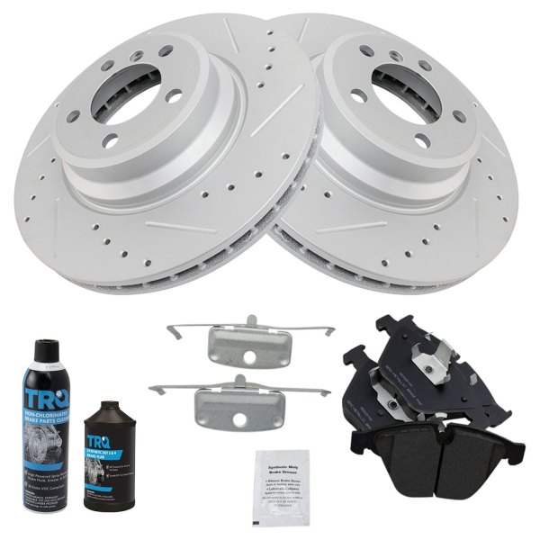 TRQ® - Performance Semi-Metallic Front Brake Kit