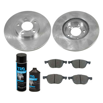 TRQ® - Front Disc Brake Kit with Semi-Metallic Pads