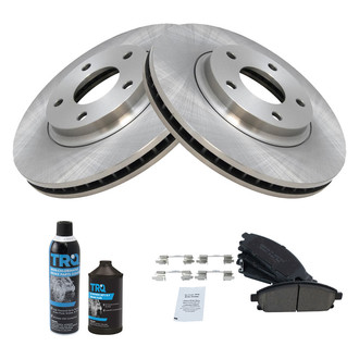 TRQ® - Front Disc Brake Kit with Semi-Metallic Pads