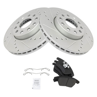 TRQ® - Performance Semi-Metallic Front Brake Kit