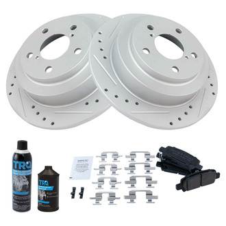 TRQ® - Performance Ceramic Rear Brake Kit