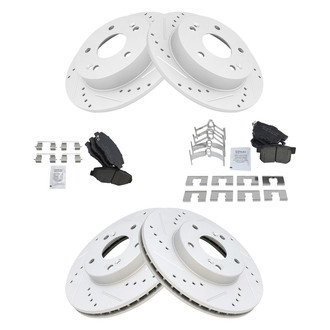 TRQ® - Performance Ceramic Front and Rear Brake Kit