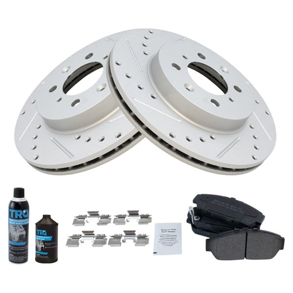 TRQ® - Performance Semi-Metallic Front Brake Kit