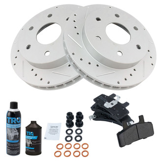 TRQ® - Performance Semi-Metallic Front Brake Kit