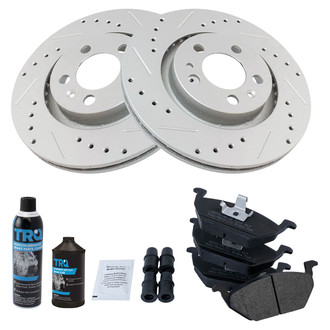 TRQ® - Performance Semi-Metallic Front Brake Kit